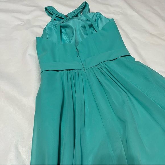 Azazie Aqua Bridesmaid Dress Size C - Custome - Picture 9 of 14